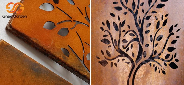 Customized Corten Steel Screen Panel Customized Corten Steel Screen Panel