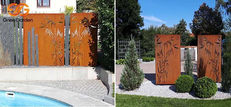 Corten Garden Divider Outdoor Privacy Screens Corten Garden Divider Outdoor Privacy Screens