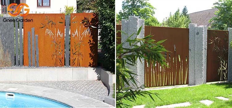 Corten Garden Divider Outdoor Privacy Screens Corten Garden Divider Outdoor Privacy Screens
