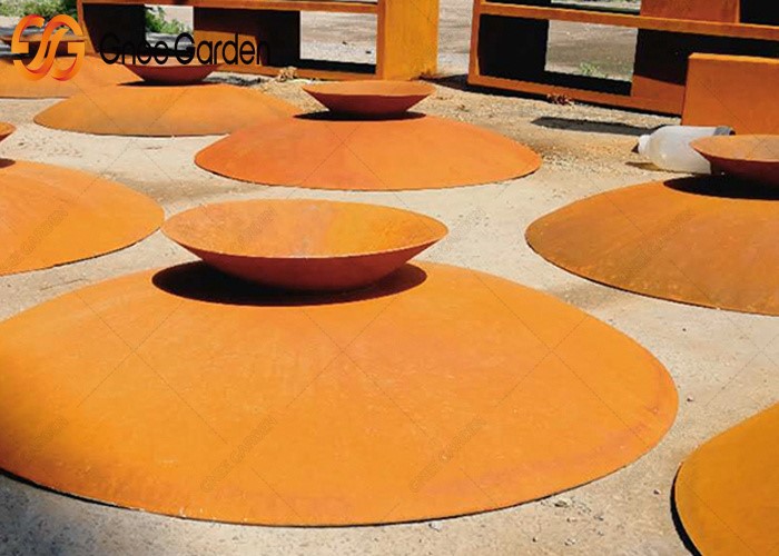 Popular wood burning corten steel fire pit Popular wood burning corten steel fire pit