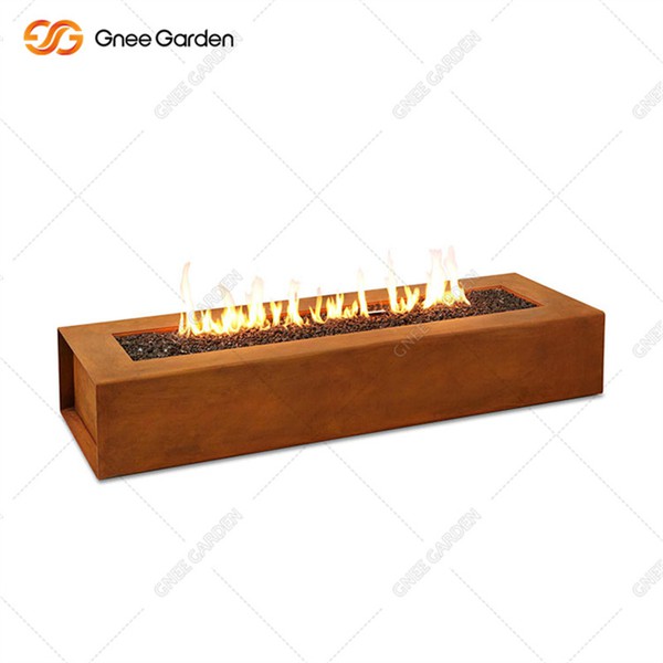 a corten steel gas firepit 6 a corten steel gas firepit 6