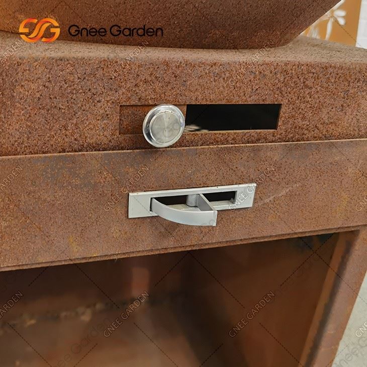 garden Outdoor Corten Steel Bbq Grill Corten Steel Square Bbq Grills Corten Steel Rusty Red Bbq Grill For Party