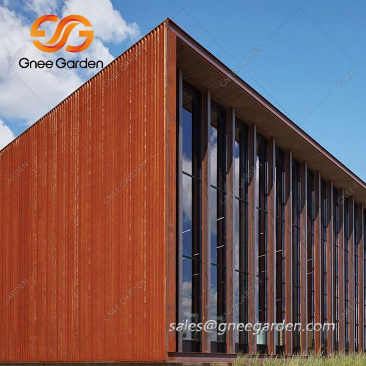 Arkitektonisk Corten stålfasadedesign