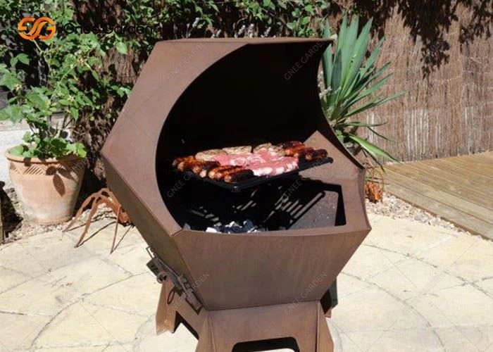 BBQ Corten Steel Corten Steel Fire Pit