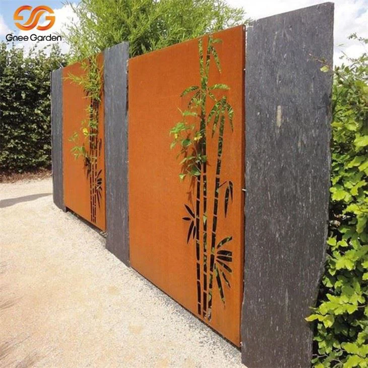 Corten Garden Divider Outdoor Privacy Screens1