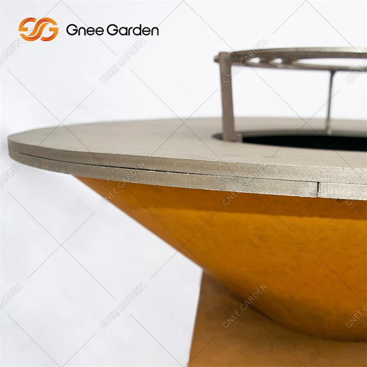 corten steel freestanding bbq(1)