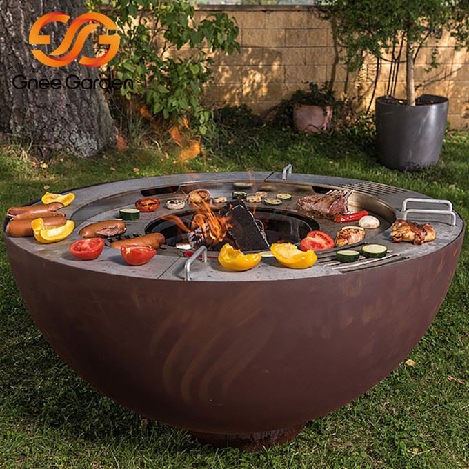 Corten Steel outdoor gourmet grills(1)
