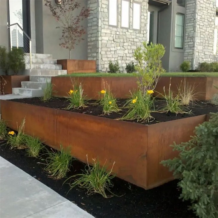 Corten Steel Retaining Wall