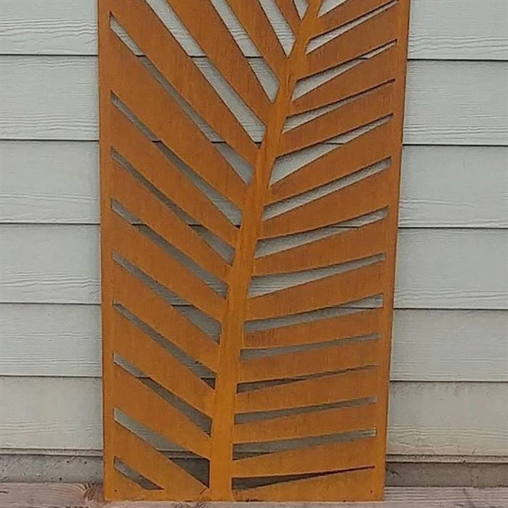 Corten Steel Screen Panels Outdoor Metal Divider