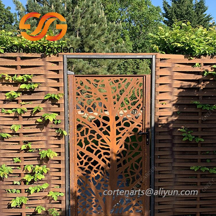 Skyveport i Corten stål