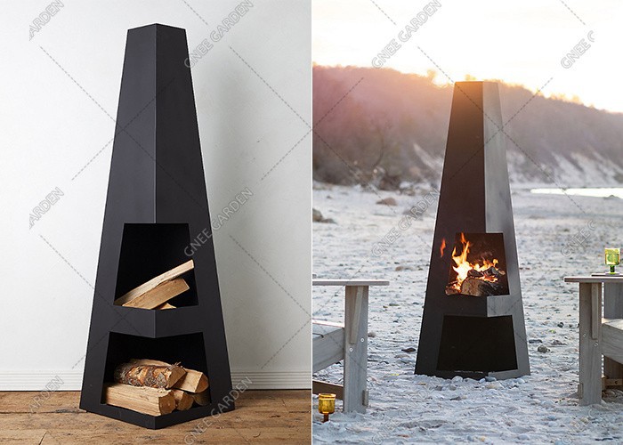 Corten Steel Wood Firepit Wood Fireplace