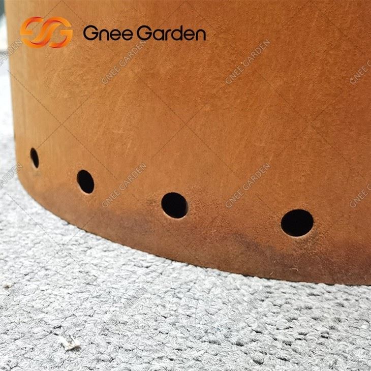 Metal Corten Steel Fire Pit Outdoor Home Garden Backyard