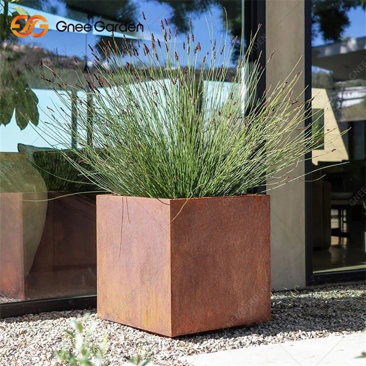 Metal Corten Steel Garden Planters