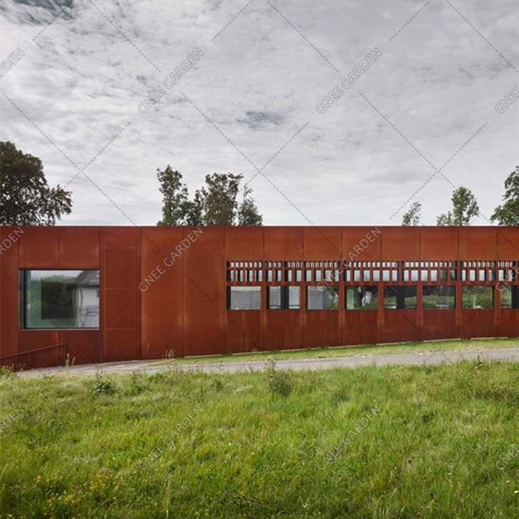 Metal Exterior Facade Panels Chemical Resistant External Corten Steel Wall Cladding