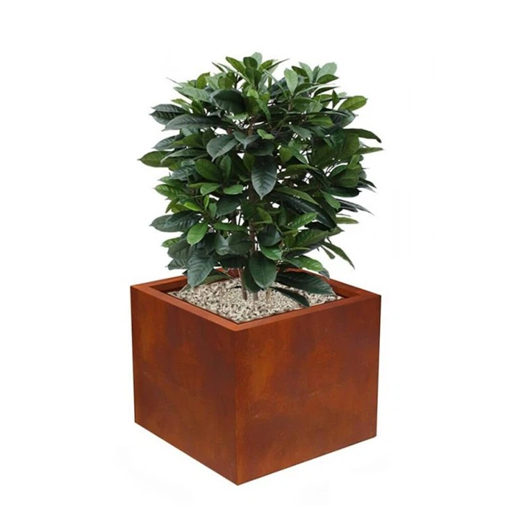 Modern Luxury Vases Outdoor Large Square Rectangular Planters Potted Plant