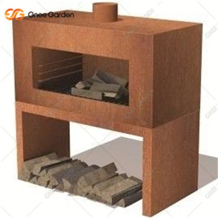 Outdoor Heater Corten Steel Fire Place
