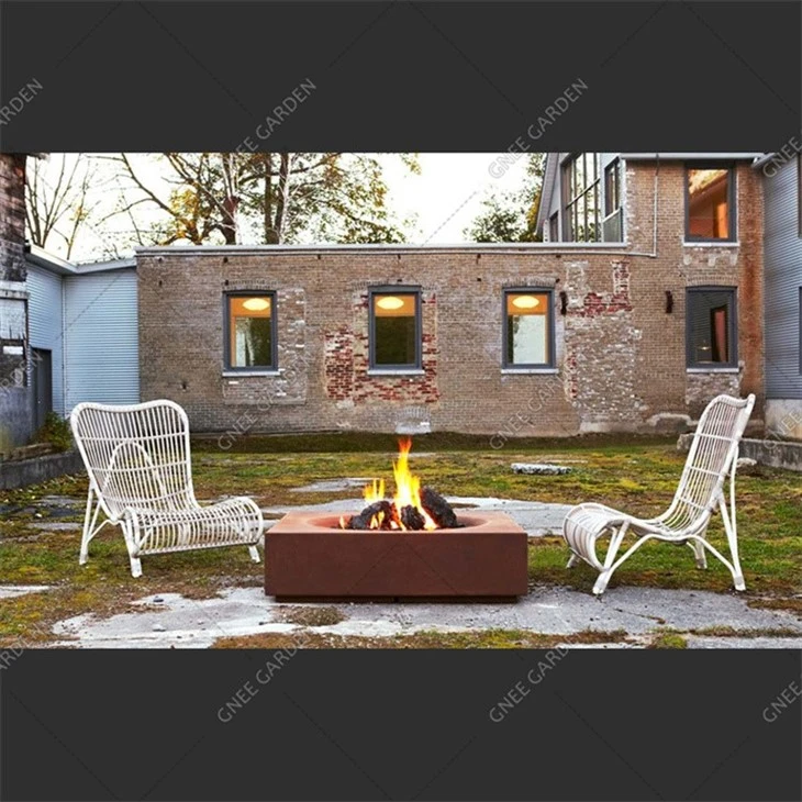 Portable Laser Cut Corten Steel Fire Pit