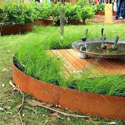 Artificial Frame Gress Forankring Spikes Nytt design Landskap Corten stål plenkant