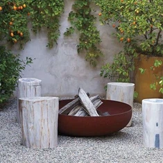 Corten Steel Bowl Fire Pit GN-FP-309