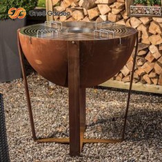 Corten Steel Camping Bbq