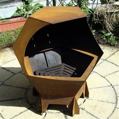 Corten Steel Carcoal BBQ Brenner