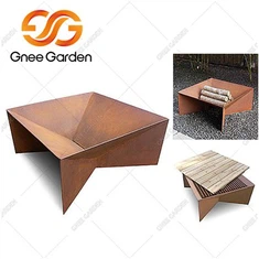 Corten Steel Easy Outdoor Fire Pit