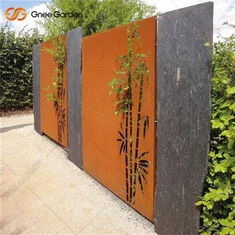 Corten stål gjerdeskjerm motedesign