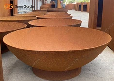 Corten Steel Fire Pit Corten Steel Fire Brenner skål