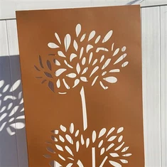 Corten Steel Metal Gjerde Skjerm Hjem Laser Materiale Laser Cutting Design, Corten Steel Gjerde