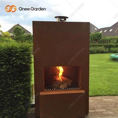 Corten stål utendørs peis selges