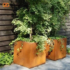 Corten Stål Plantepotter Blomsterplanter