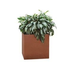 Corten stål rektangel Rund Corten stål plantekasse