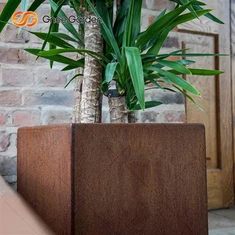 Metall Corten Stål Hageplanting Blomsterpotte