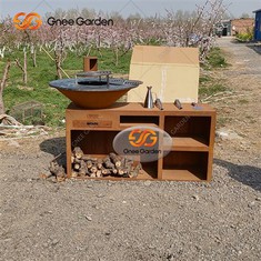 Metall Fire Pit Grill Grill BBQ Brazier Grill