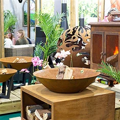 Moderne Corten Steel Fire Bowl Design