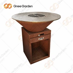 Utendørs trekullfyrt grill / BBQ / brazier / Grill