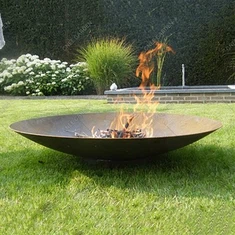 Bærbar Corten Steel Fire Pit For Patio Camping Bakgård