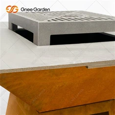 Forvitring Stål Utendørs matlaging Fire Pit