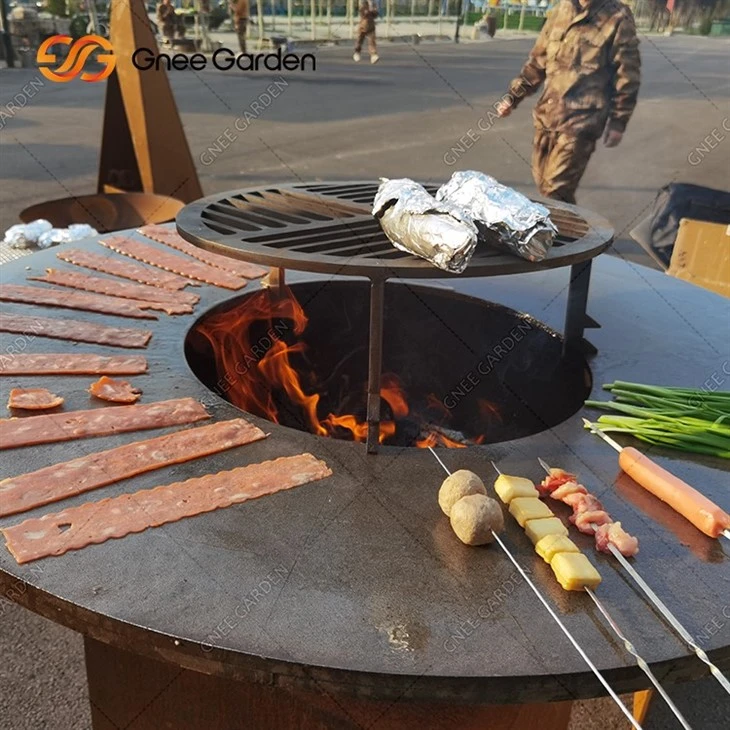 Weather Resistant 6mm Corten Steel BBQ Grills