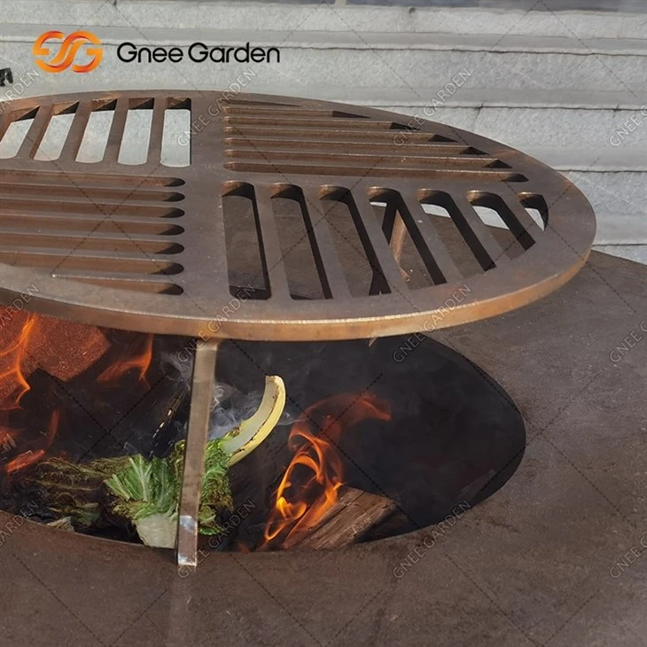 Weather Resistant 6mm Corten Steel BBQ Grills