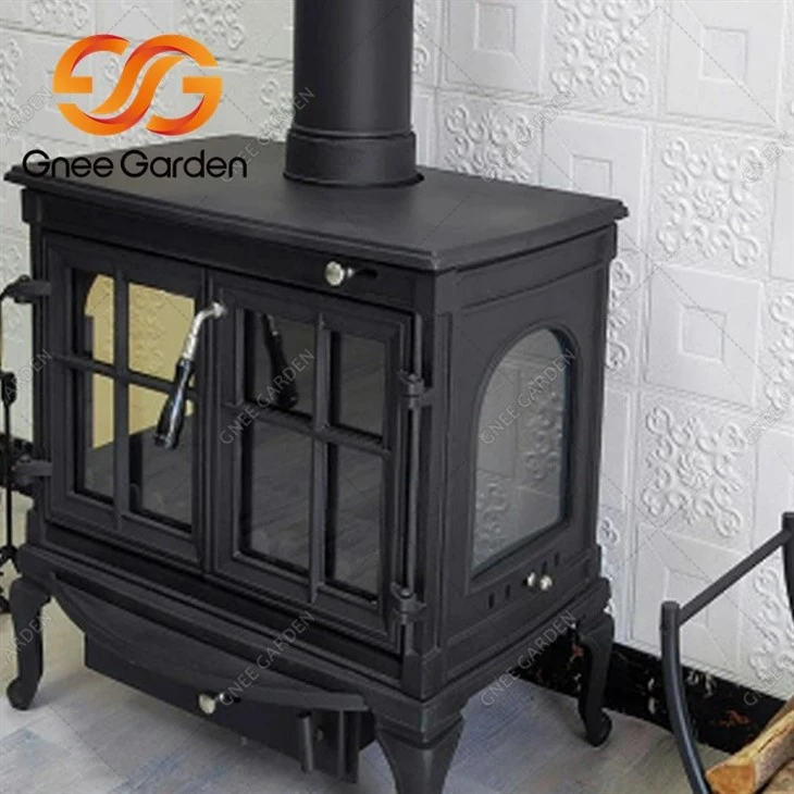 small wood burning fireplace
