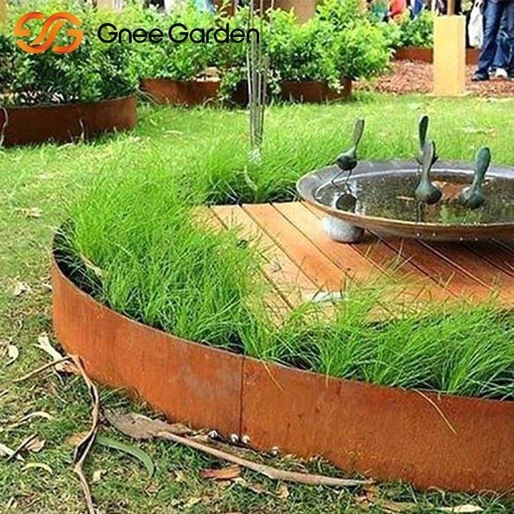 corten steel garden edging