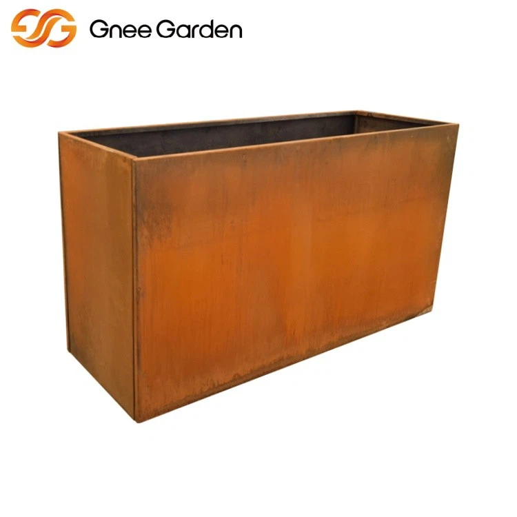 Corten steel loft planter