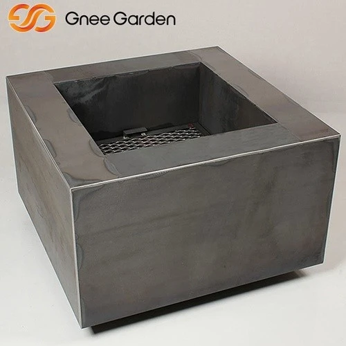 corten steel fire table