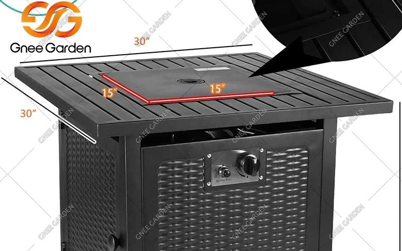 Propane or Natural Gas Fire Pit Table Propane or Natural Gas Fire Pit Table