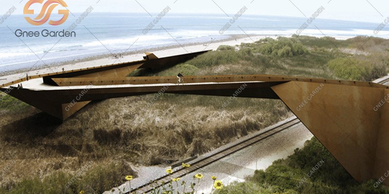Weathering Steel Pedestrian Bridge Weathering Steel Pedestrian Bridge