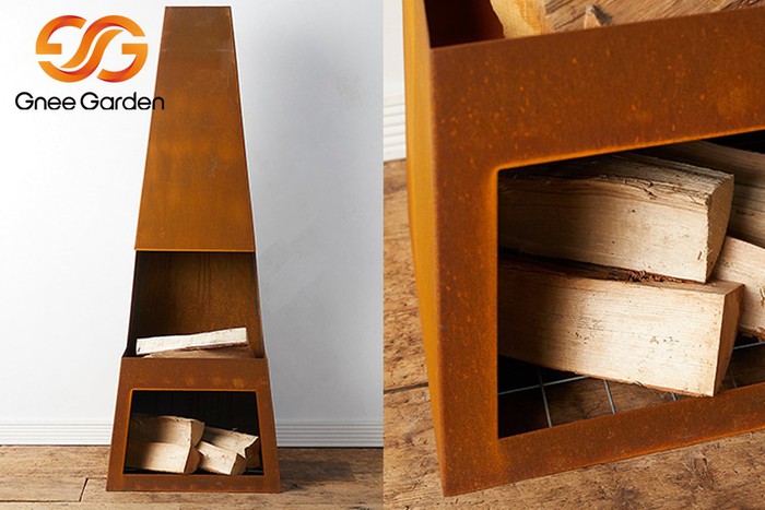 Outdoor Weathering Steel Fireplace Outdoor Weathering Steel Fireplace