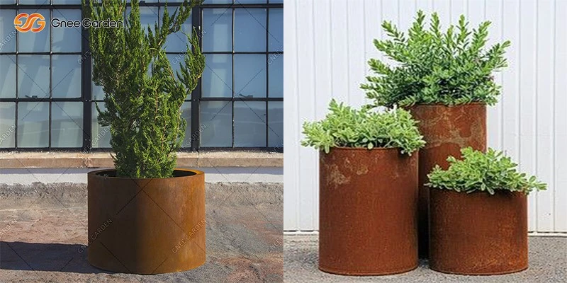 Large Corten Steel Planter Decorative Planter Pot Large Corten Steel Planter Decorative Planter Pot