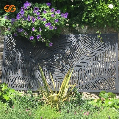 Moderne Corten stål hageskjermpaneler